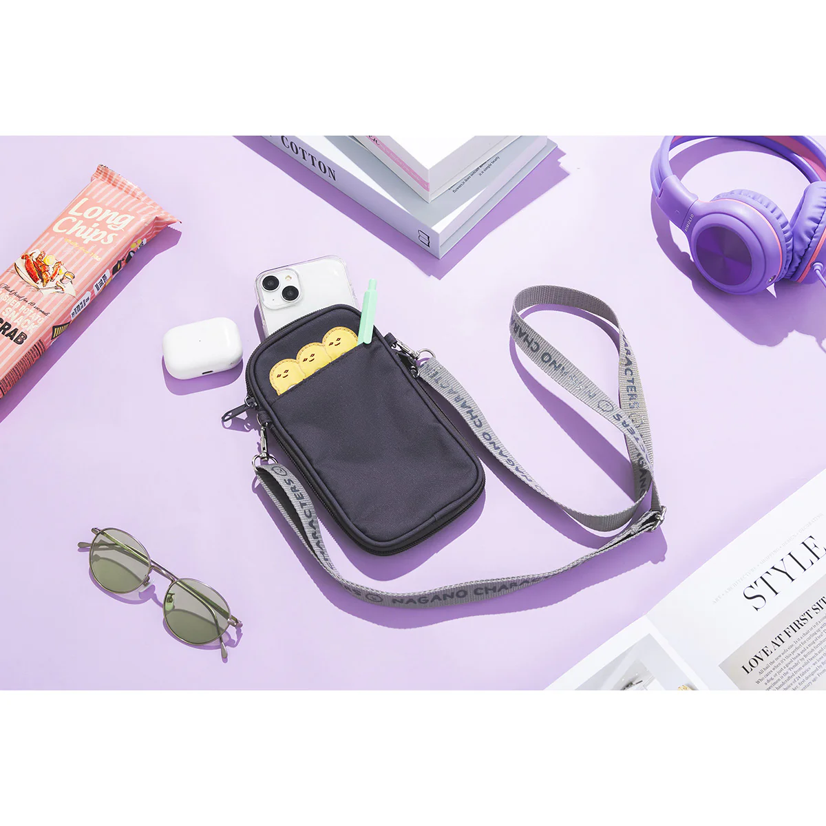 ナガノキャラクターズ マチが広がる！ショルダーポーチ - Image 3