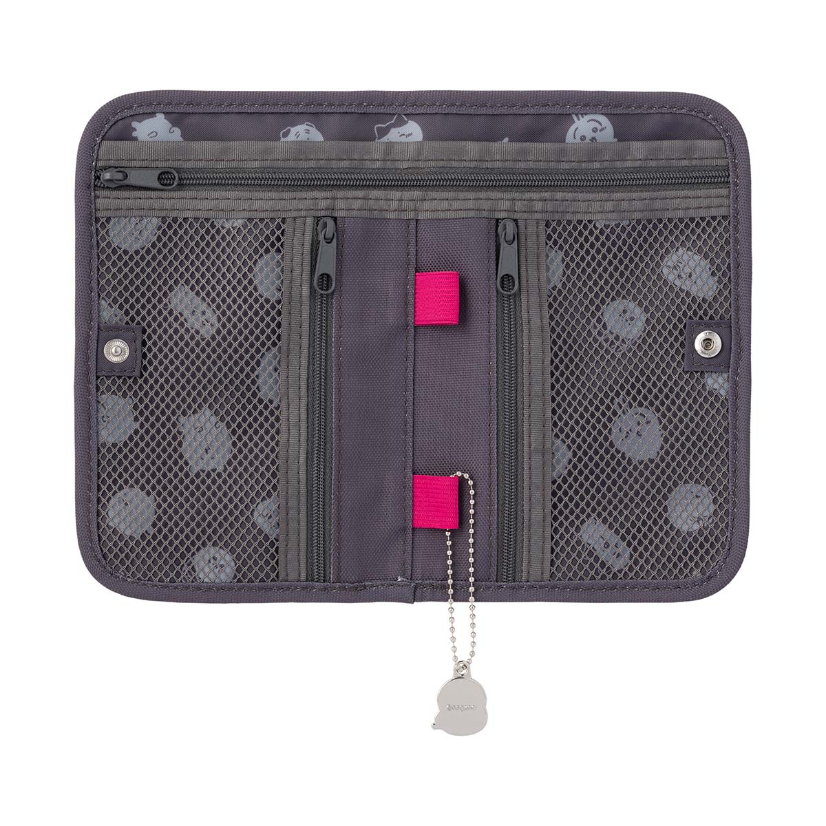 ナガノキャラクターズ パスポートも入るサイズのイベントポーチ（グレー） - Image 4