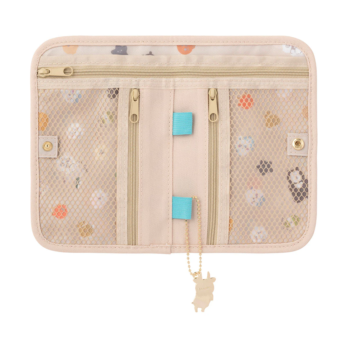 ナガノキャラクターズ パスポートも入るサイズのイベントポーチ（ベージュ） - Image 3