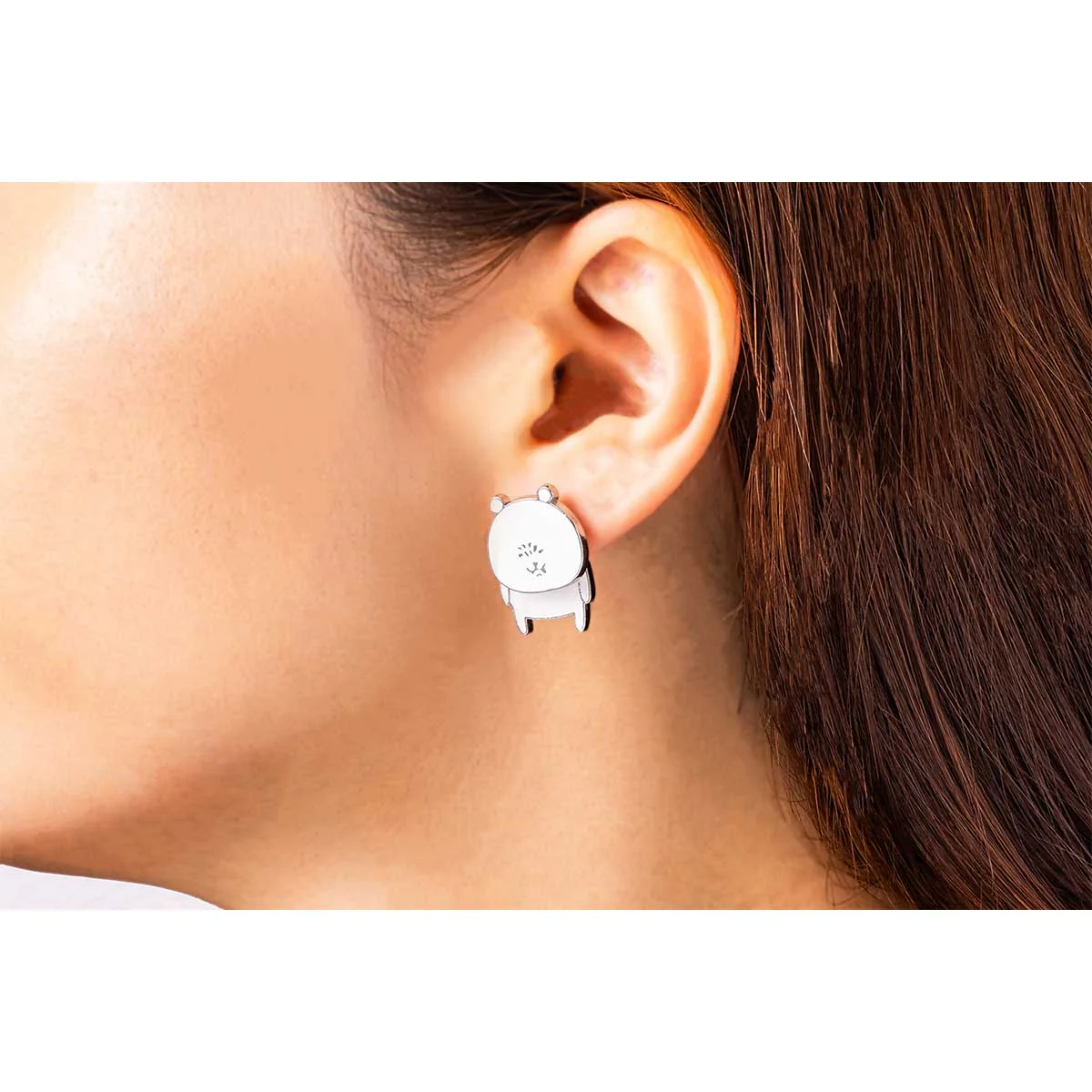 ナガノキャラクターズ ゆらゆらピアス（ナガノのくま シワだらけ） - Image 3