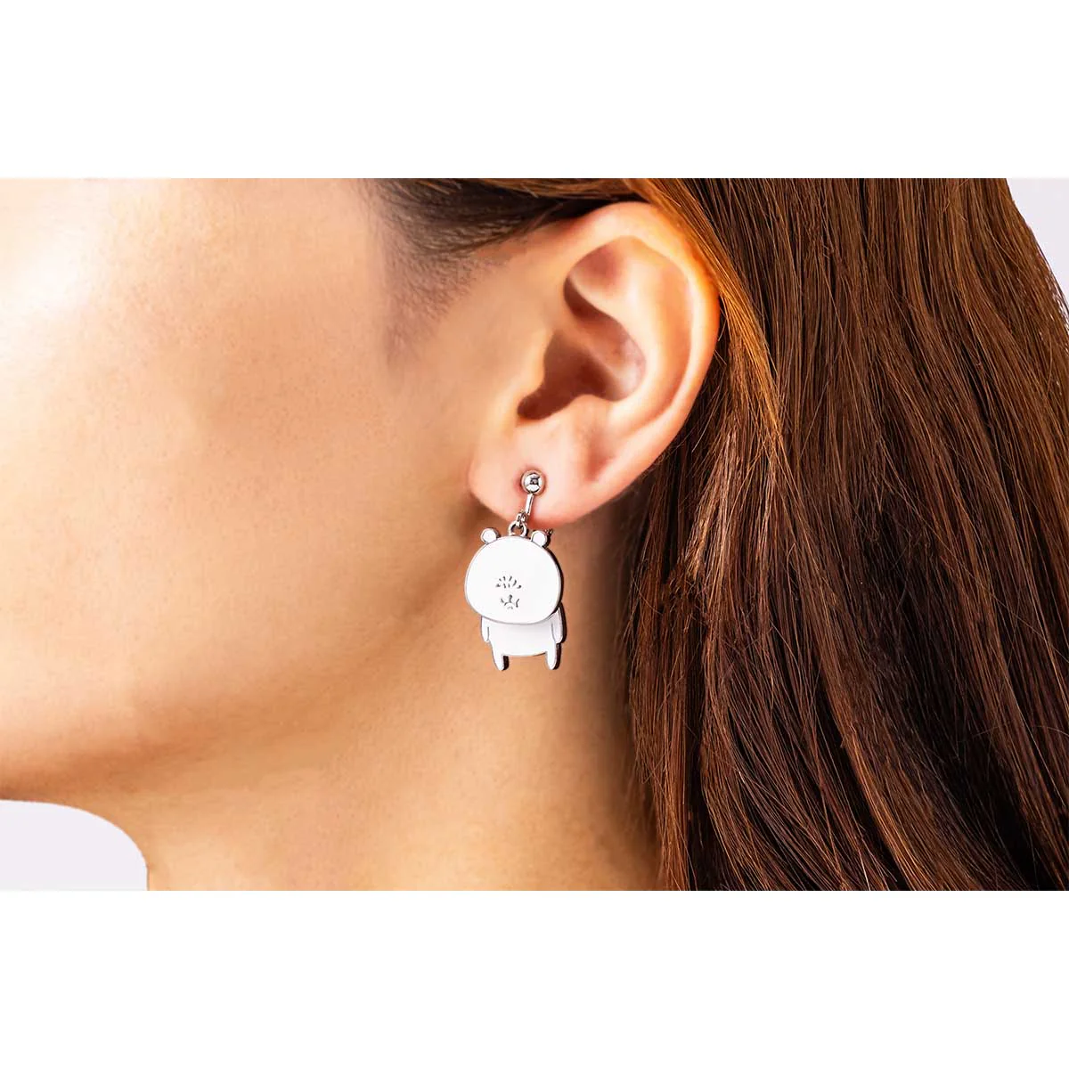 ナガノキャラクターズ ゆらゆらイヤリング（ナガノのくま シワだらけ） - Image 3