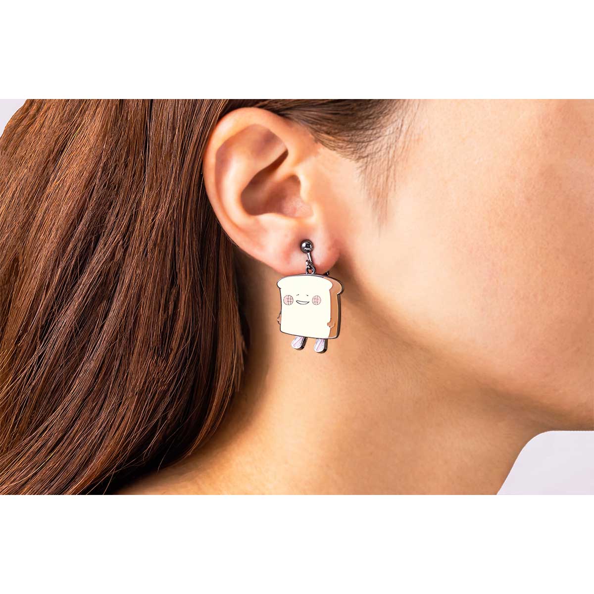 ナガノキャラクターズ ゆらゆらイヤリング（パンとおにぎり） - Image 3