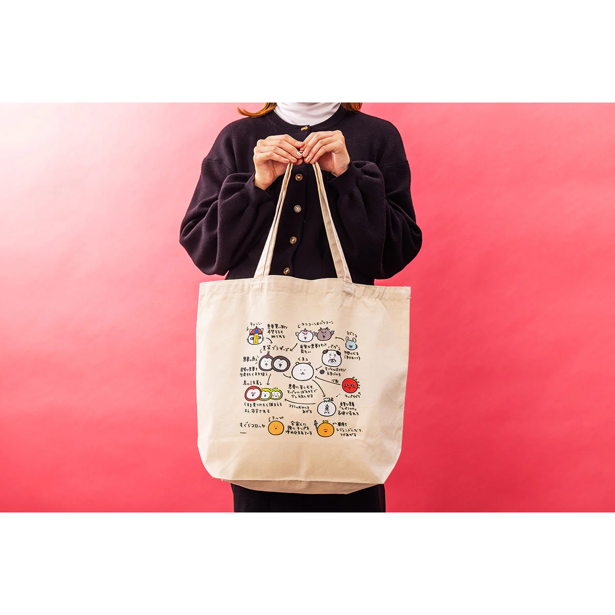 ナガノキャラクターズ 大きめトートバッグ（相関図） - Image 3