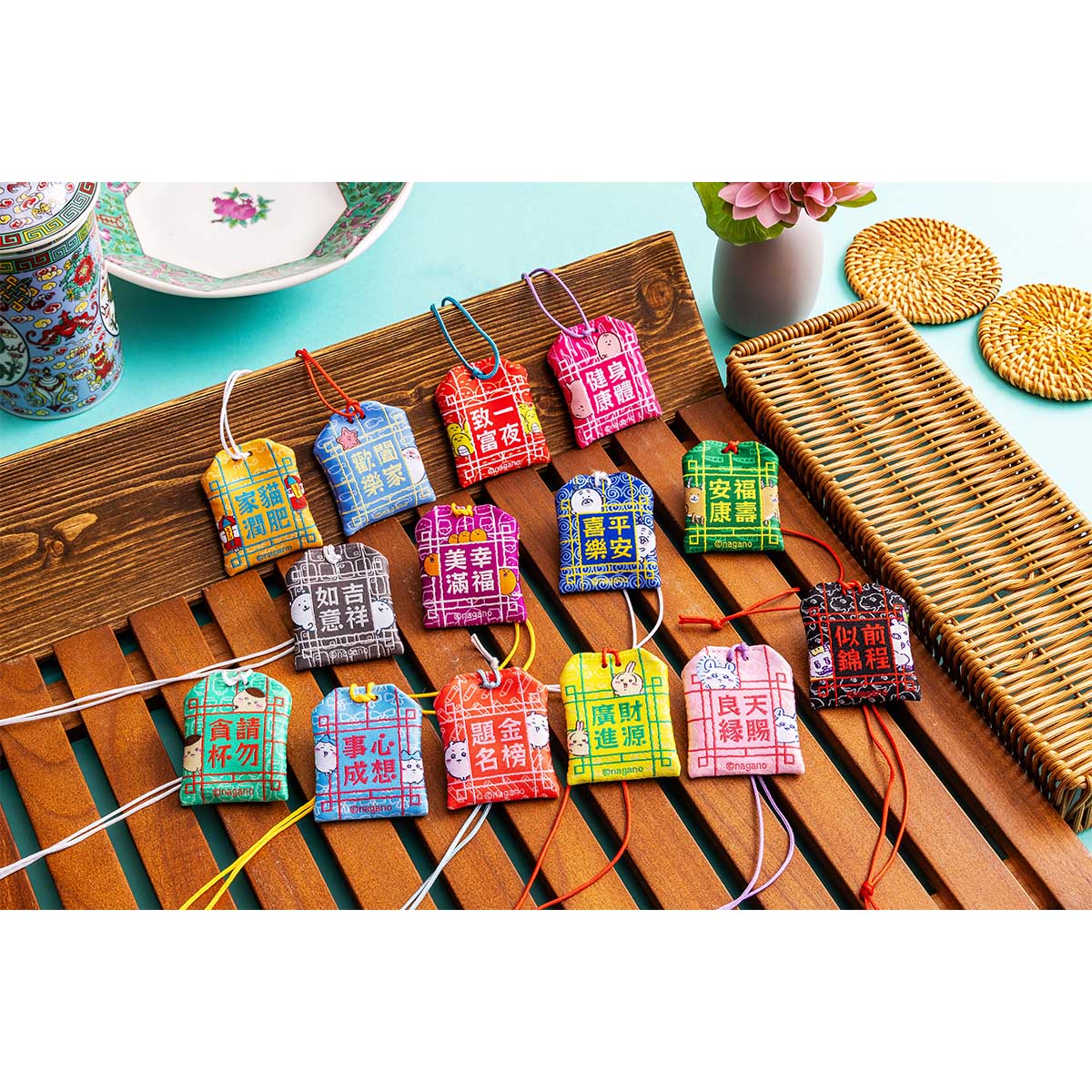 ナガノキャラクターズ 四字熟語 お守り（ハチワレ） - Image 3