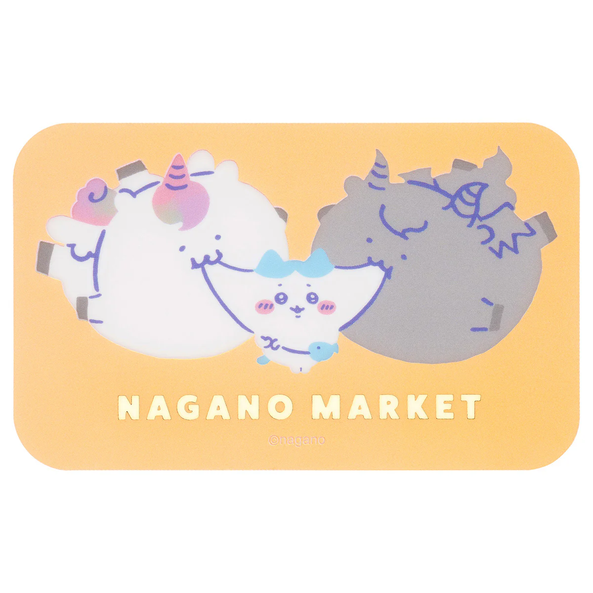 ナガノキャラクターズ カラーなスマホに貼れるサイズのクリアステッカー（オレンジ） - Image 4