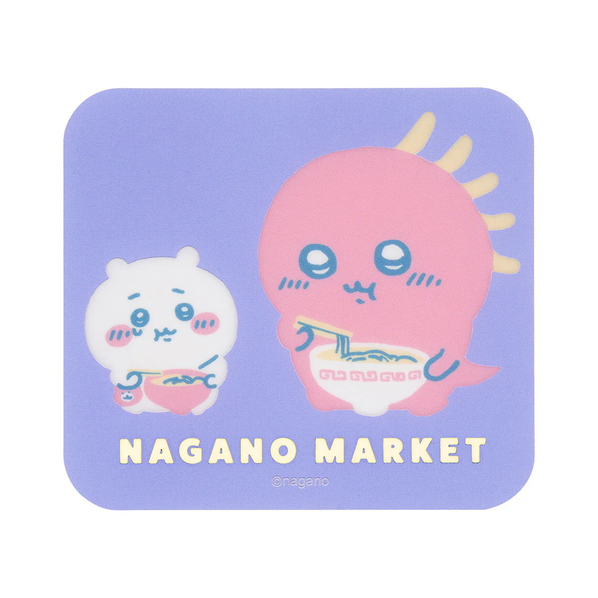 ナガノキャラクターズ カラーなスマホに貼れるサイズのクリアステッカー（パープル） - Image 4