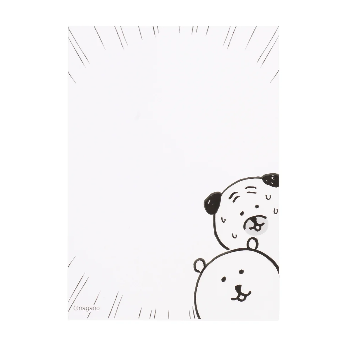 ナガノキャラクターズ ミニフォトが入るサイズのクリアスリーブ（くまたち） - Image 4