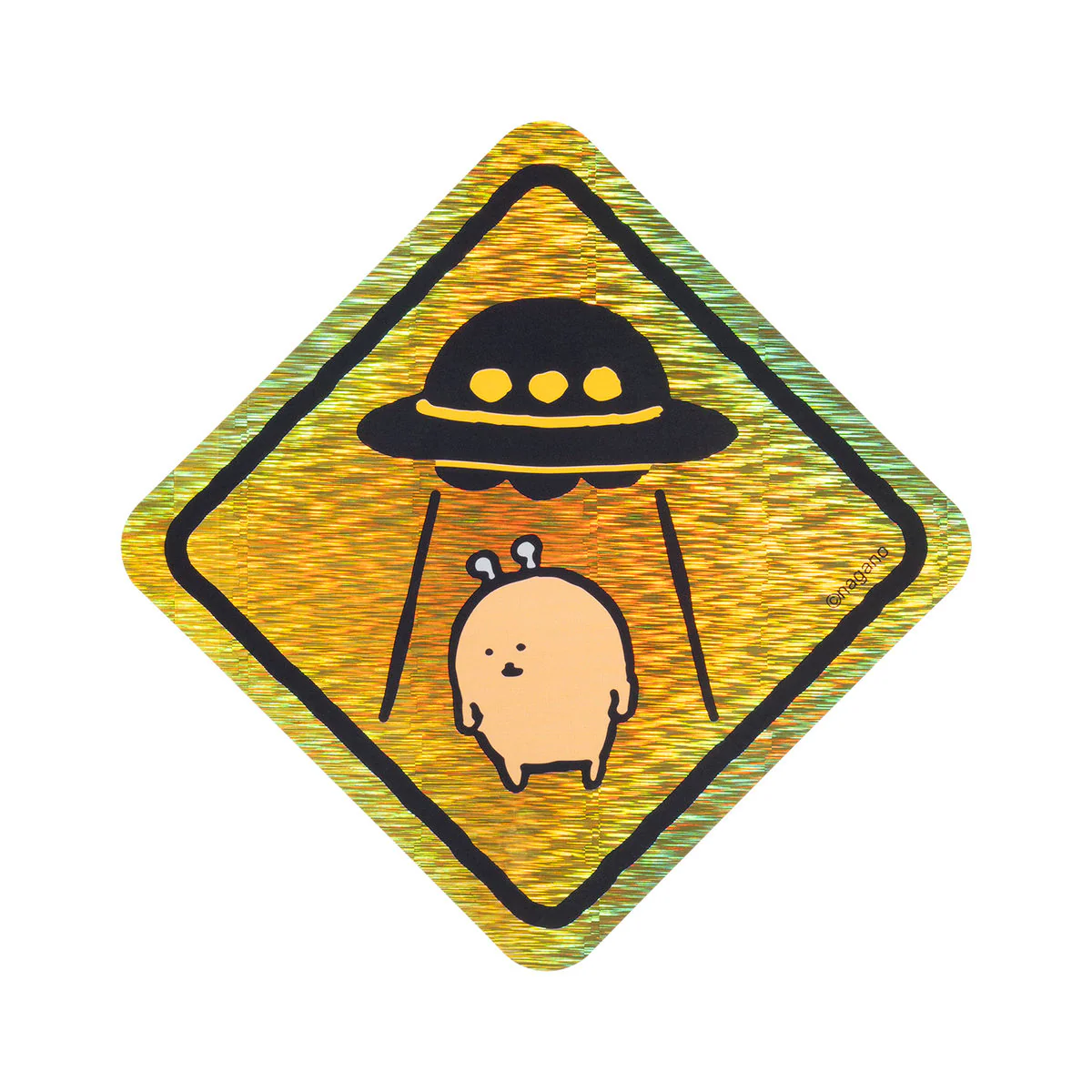 ナガノキャラクターズ ホログラム大きめステッカー（UFO） - Image 4