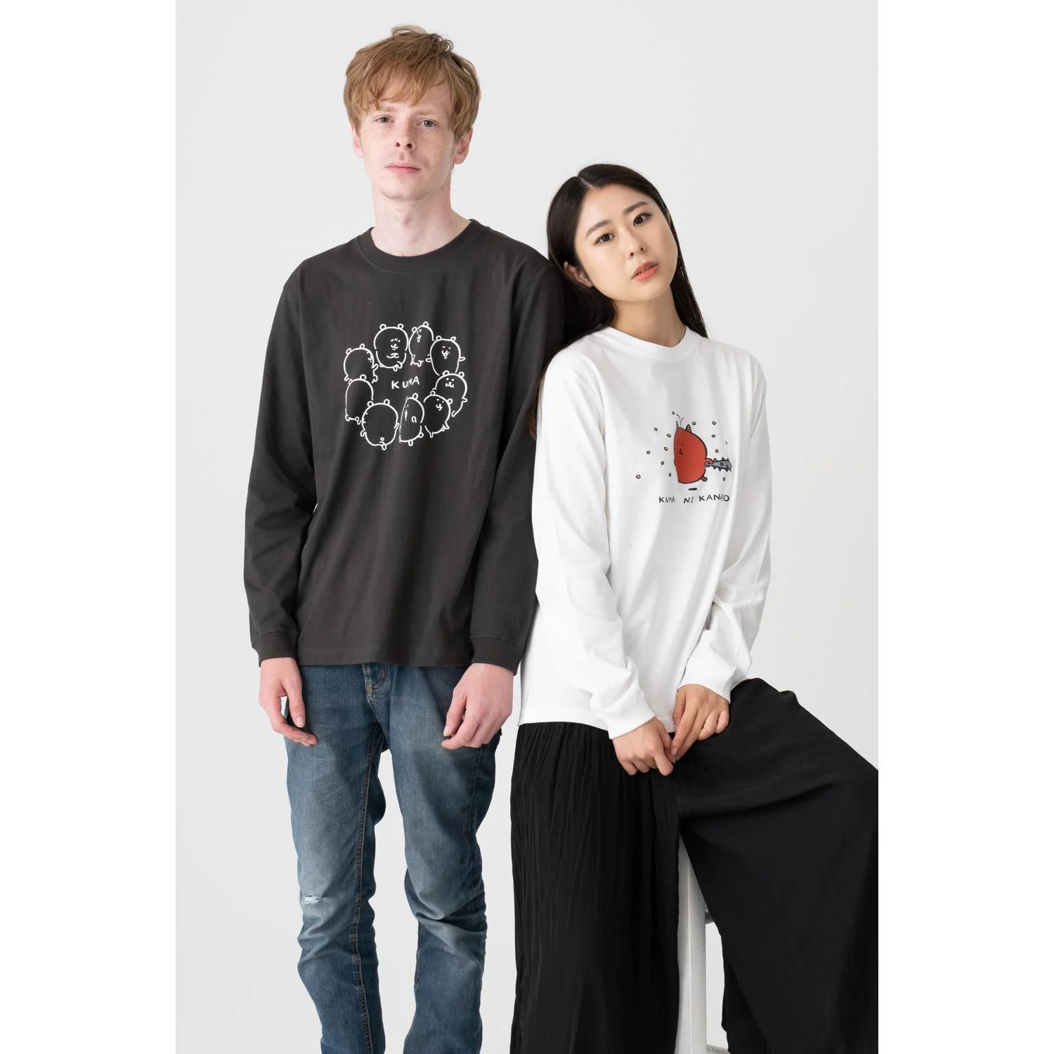 ナガノのくま L/S Tシャツ ダンス スミ - Image 8