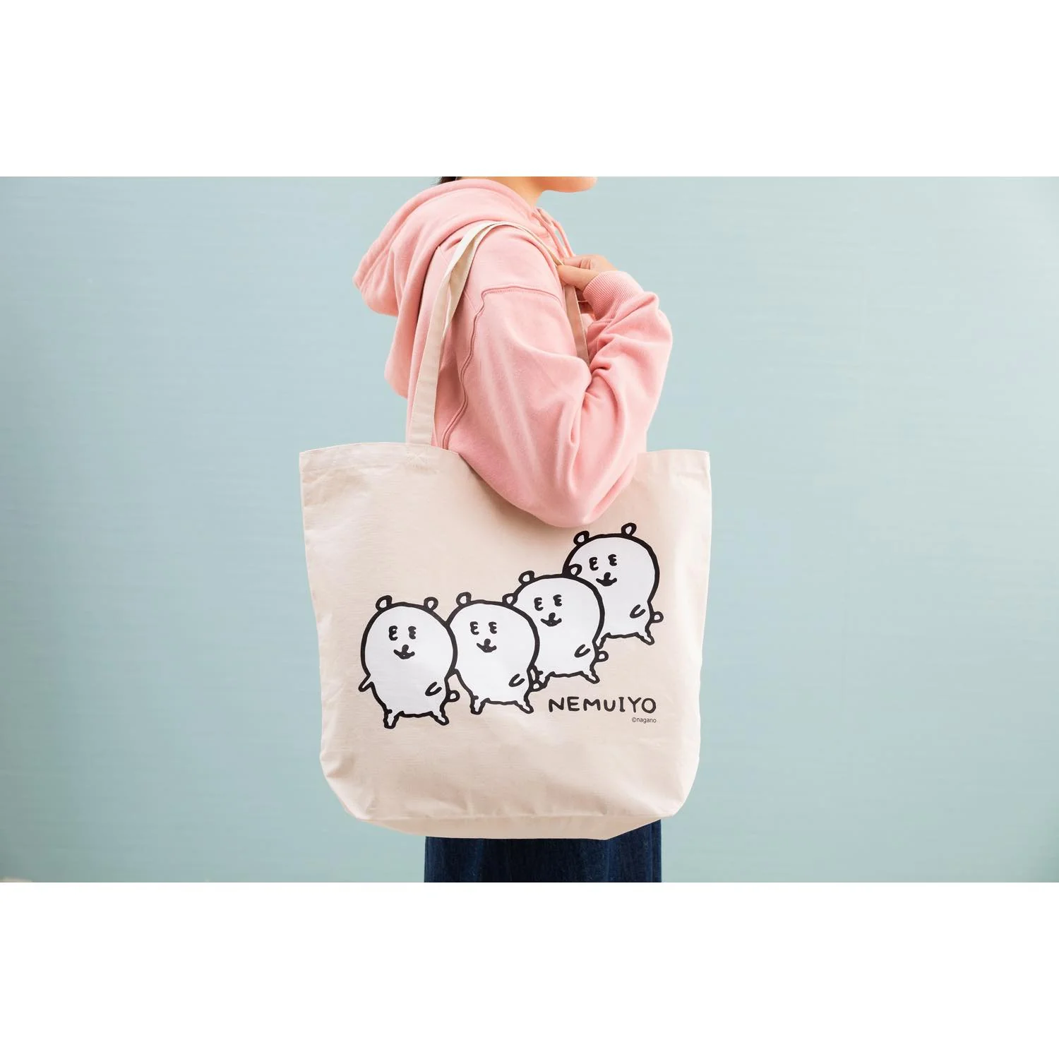 ナガノのくま 大きめトートバッグ（NEMUIYO） - Image 3