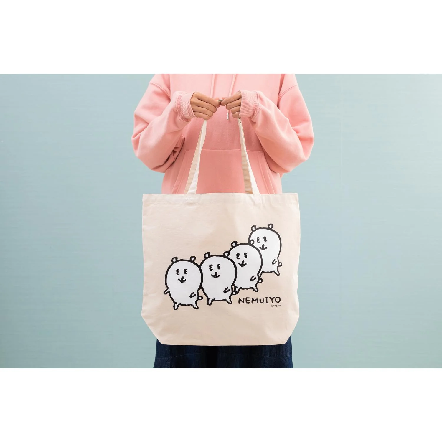 ナガノのくま 大きめトートバッグ（NEMUIYO） - Image 4